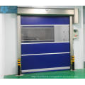 Wind and rain resistant PVC rolling shutter door